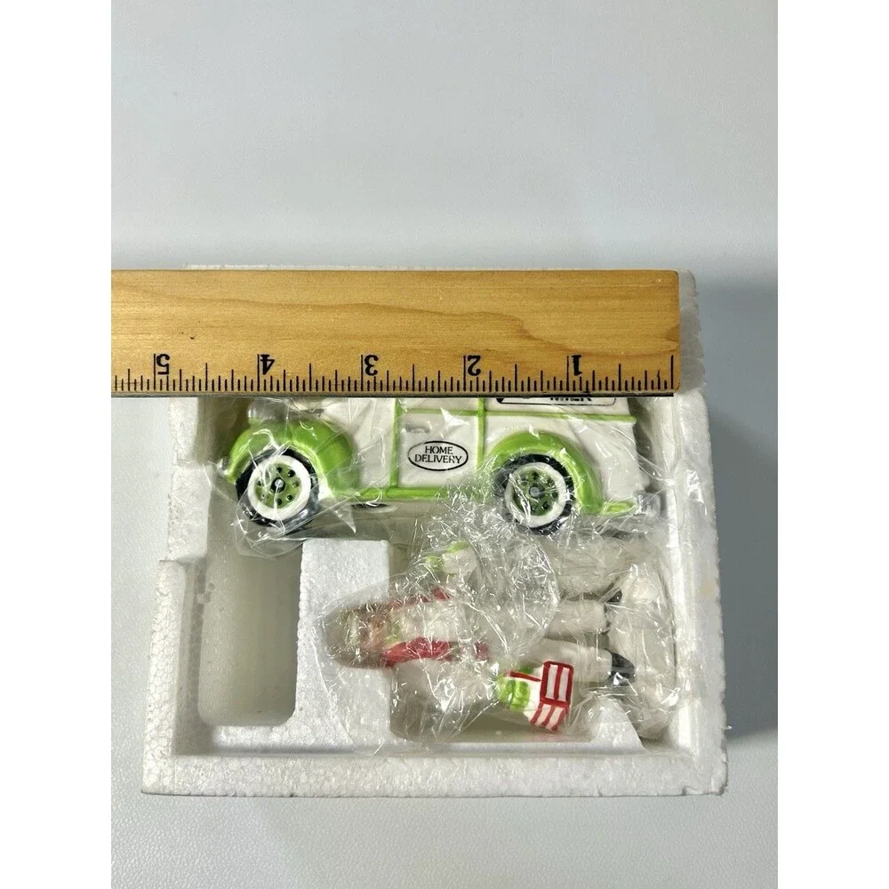 Department 56 Vintage Christmas Snow Village “Home Delivery” Figure Milk Truck